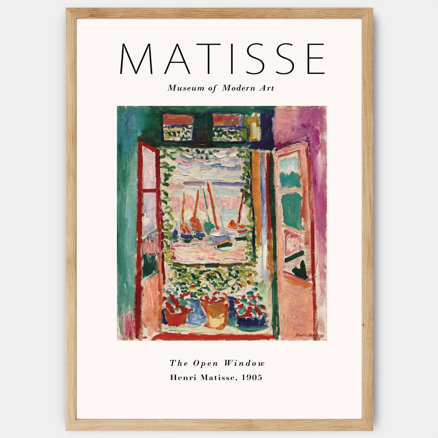 The Open Window Poster | Henri Matisse