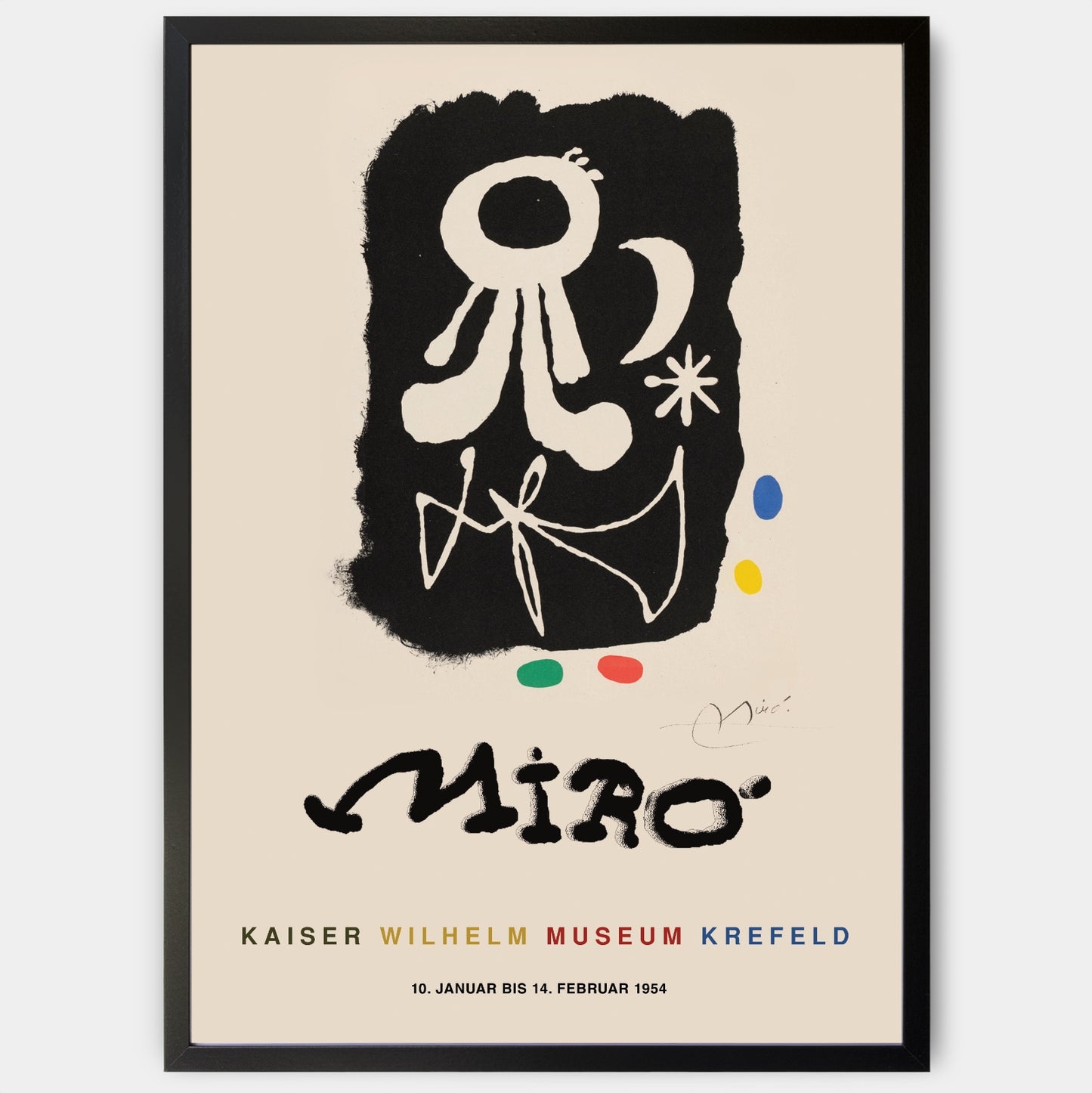 Poster Speaking Alone | Joan Miró