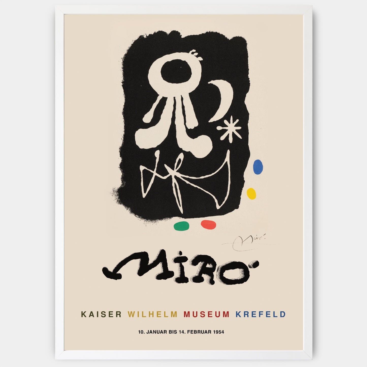 Poster Speaking Alone | Joan Miró