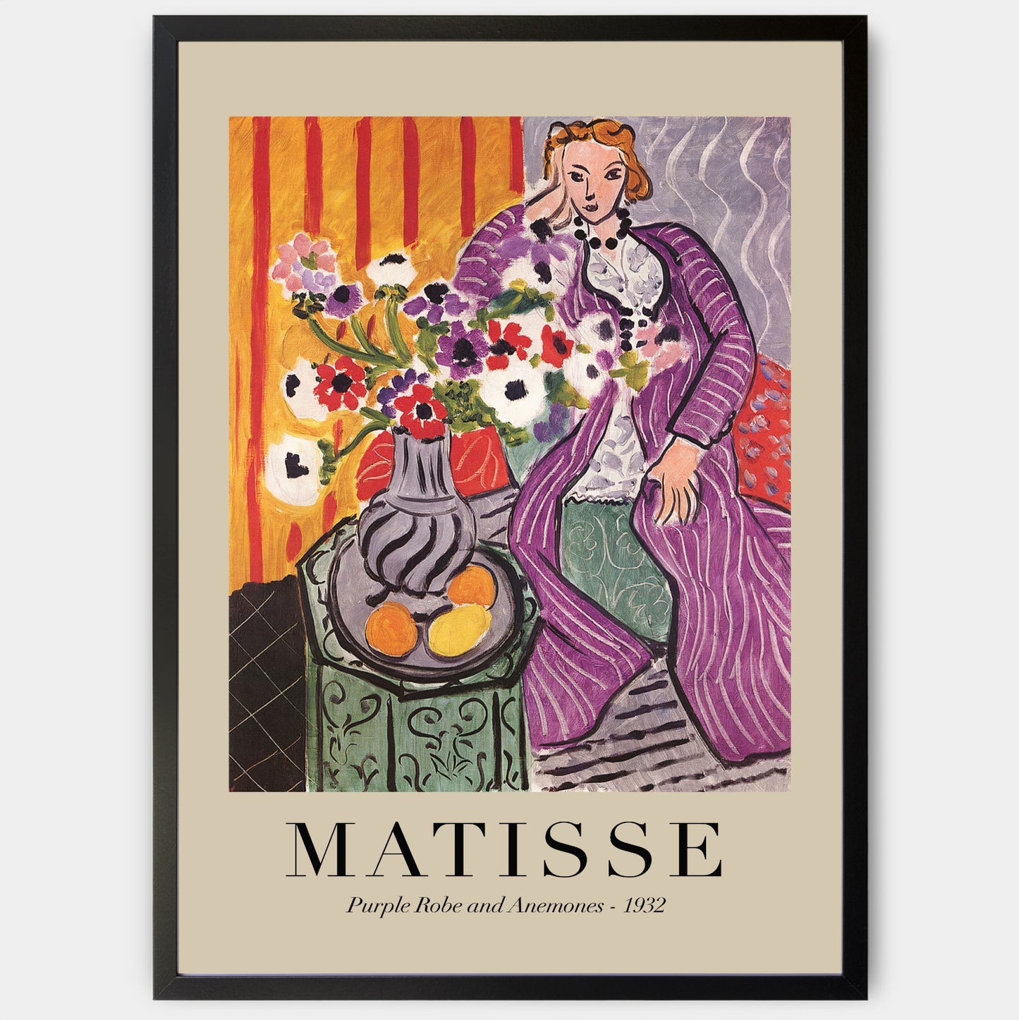 Poster Purple Robe and Anemones 1932 | Henri Matisse