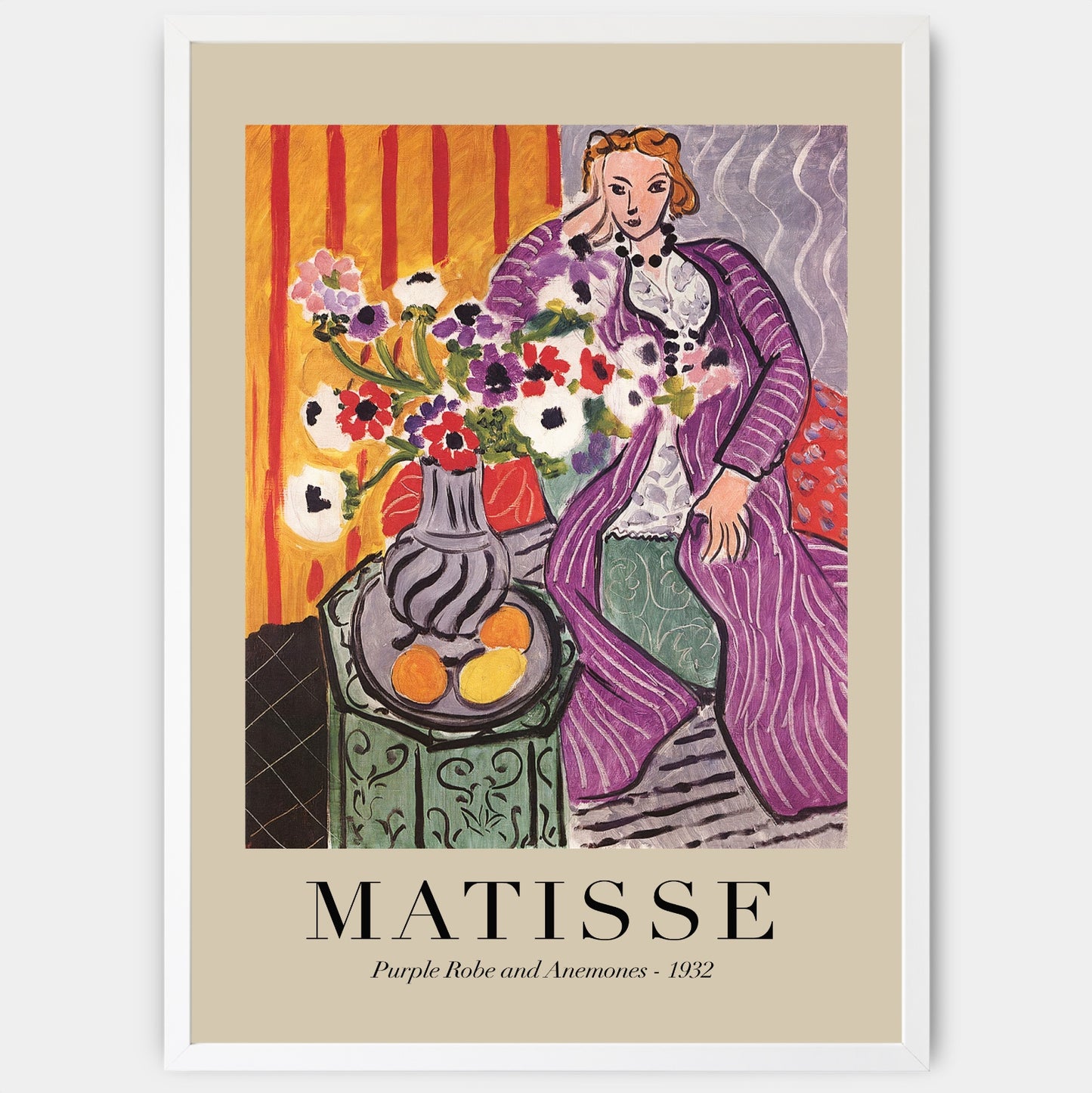 Poster Purple Robe and Anemones 1932 | Henri Matisse