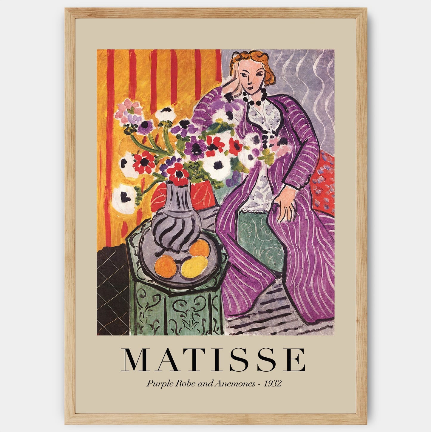 Poster Purple Robe and Anemones 1932 | Henri Matisse
