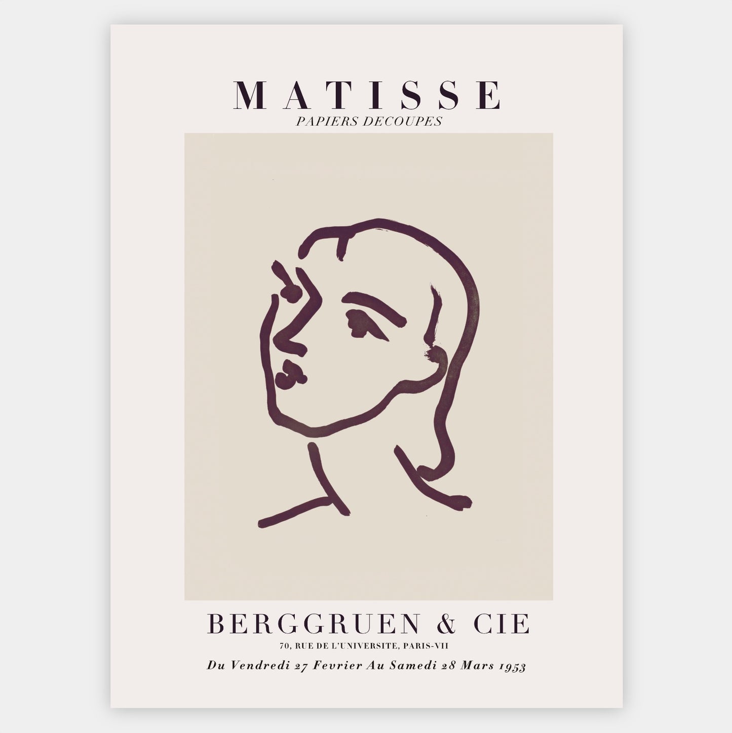 Faces poster | Henri Matisse