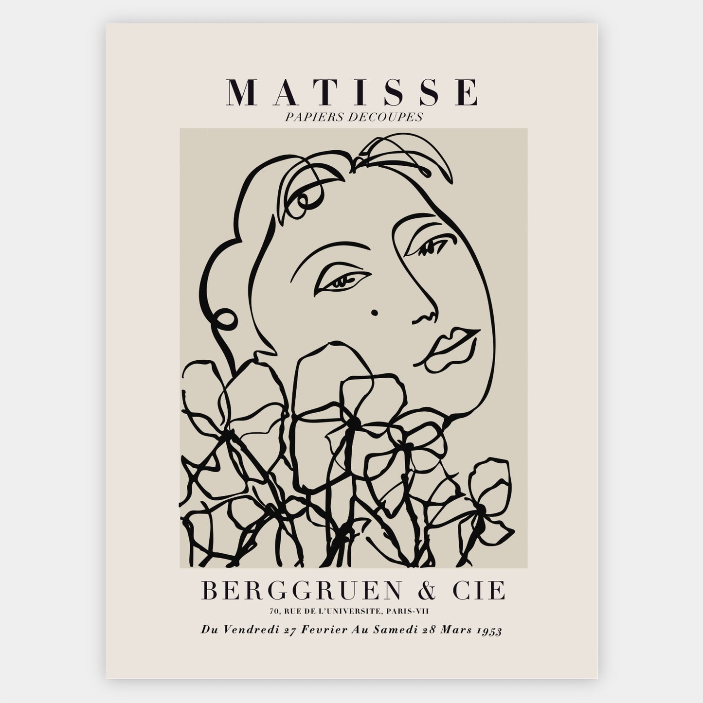 Woman with Flowers Poster | Henri Matisse