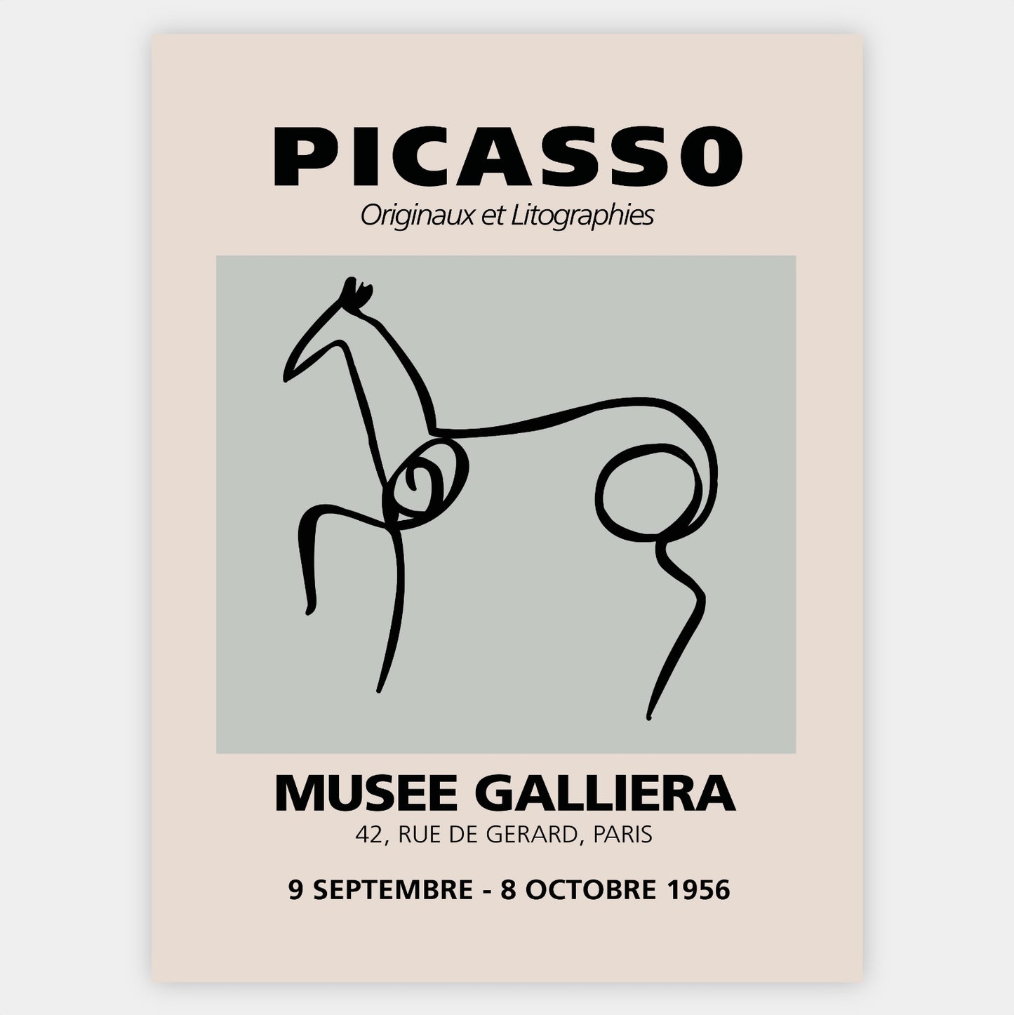 Minimalist Sketch I Poster | Pablo Picasso