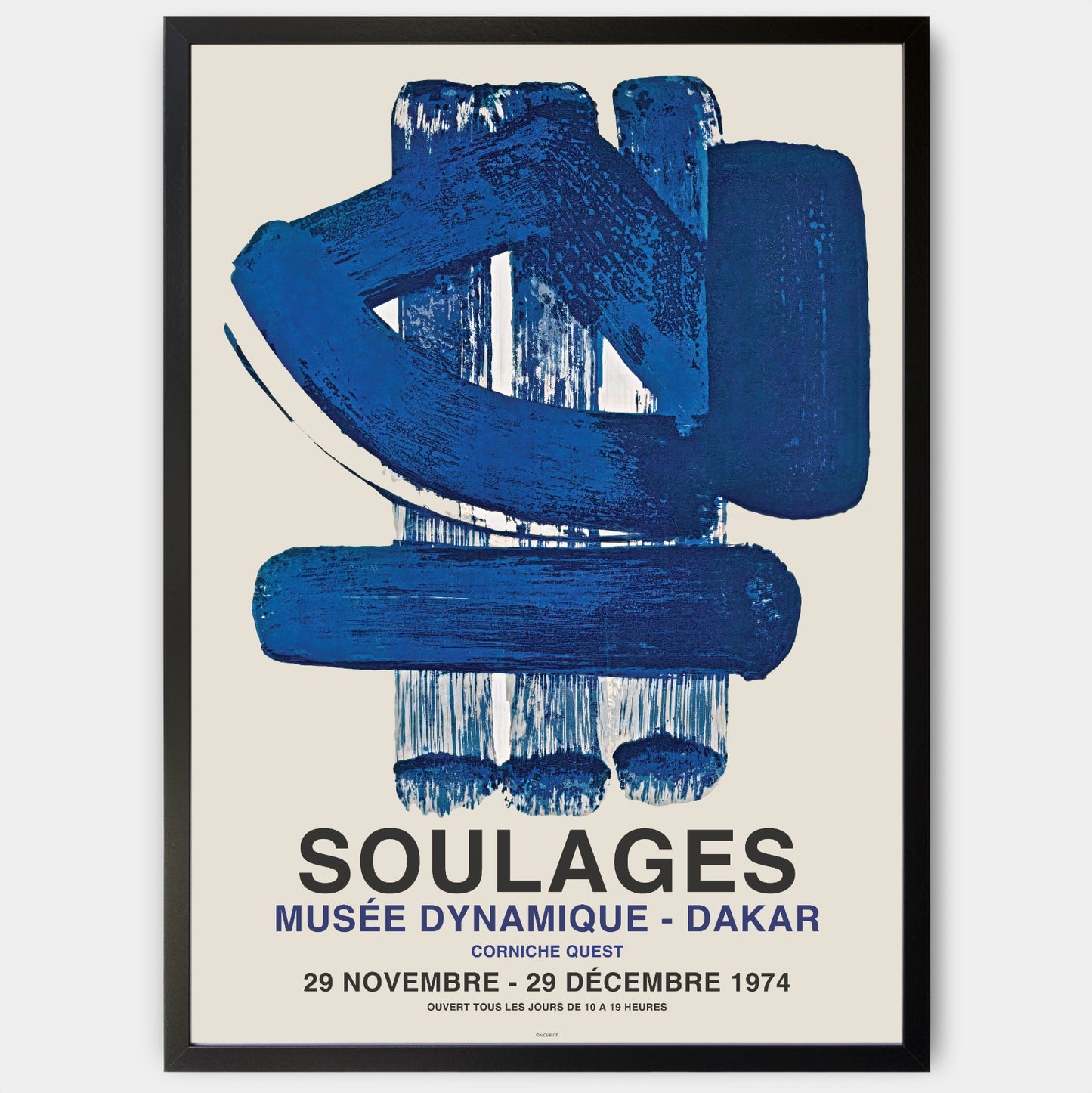 Poster Musee Dynamique | Pierre Soulages