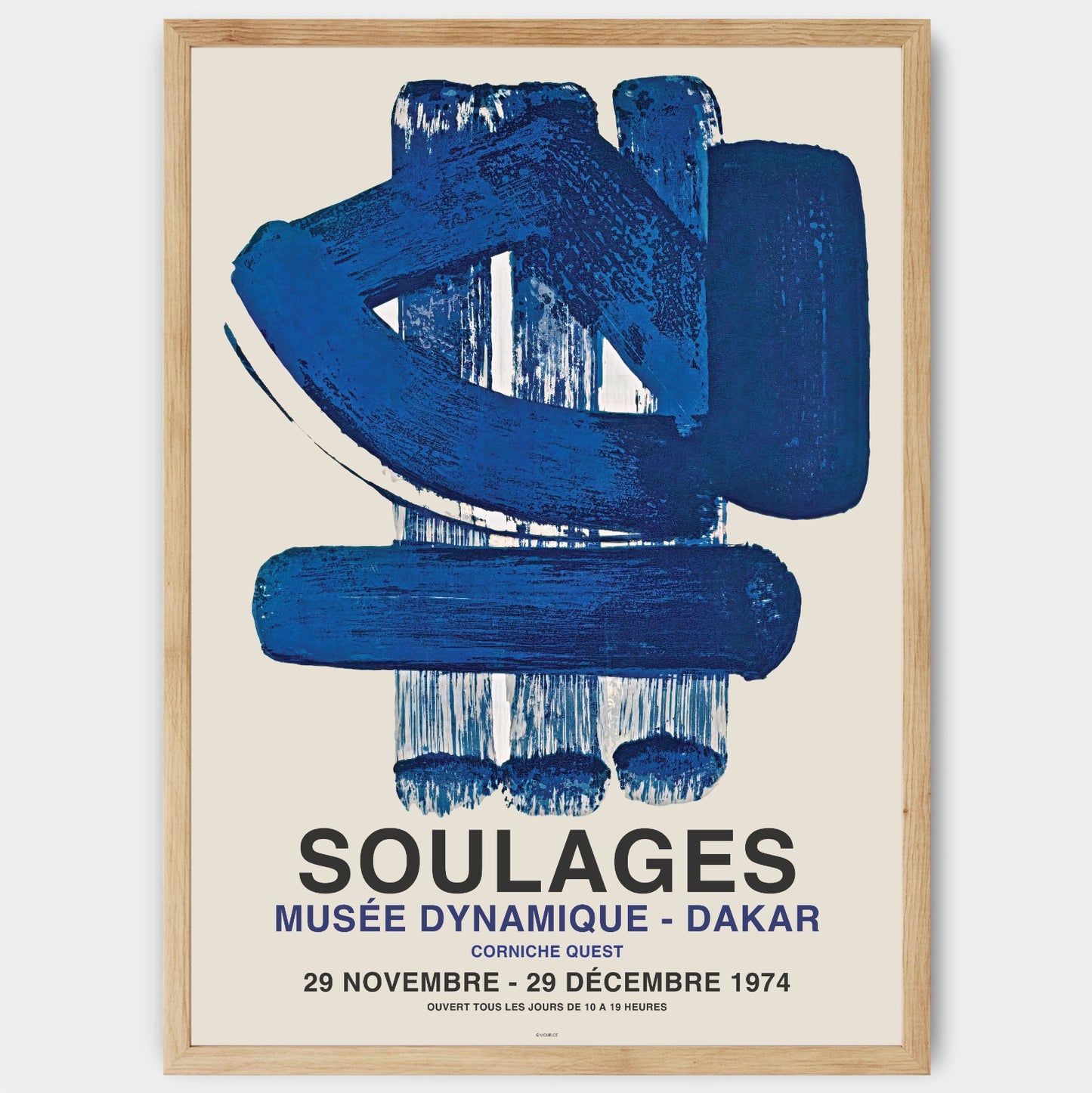 Poster Musee Dynamique | Pierre Soulages