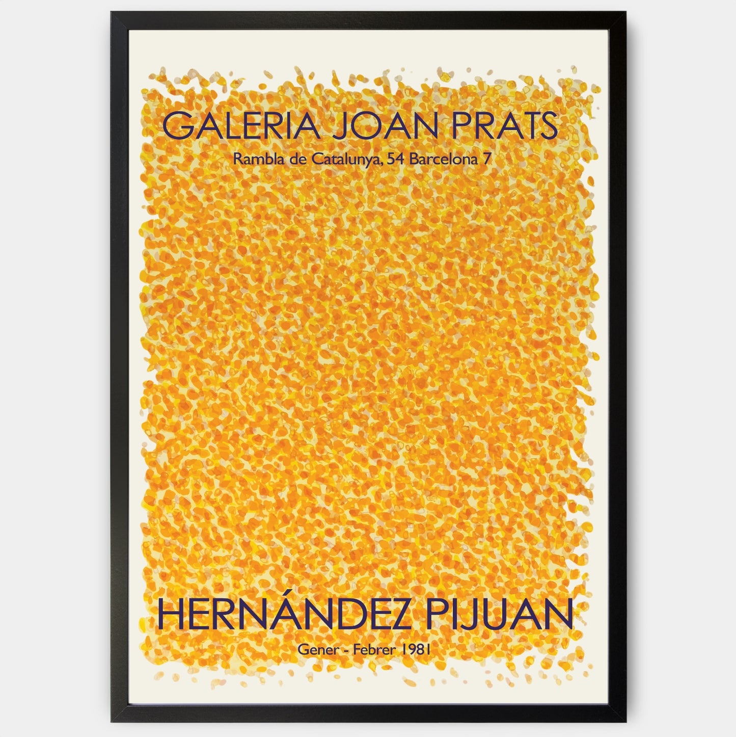 Yellow Dots Poster | Hernández Pijuan