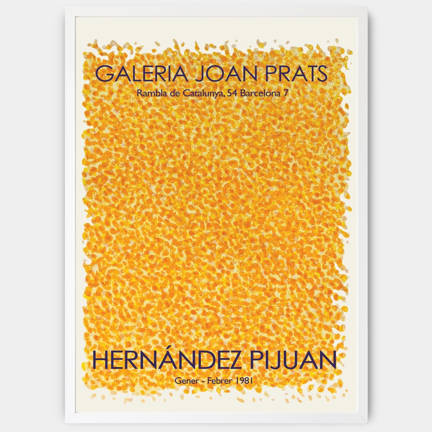 Yellow Dots Poster | Hernández Pijuan