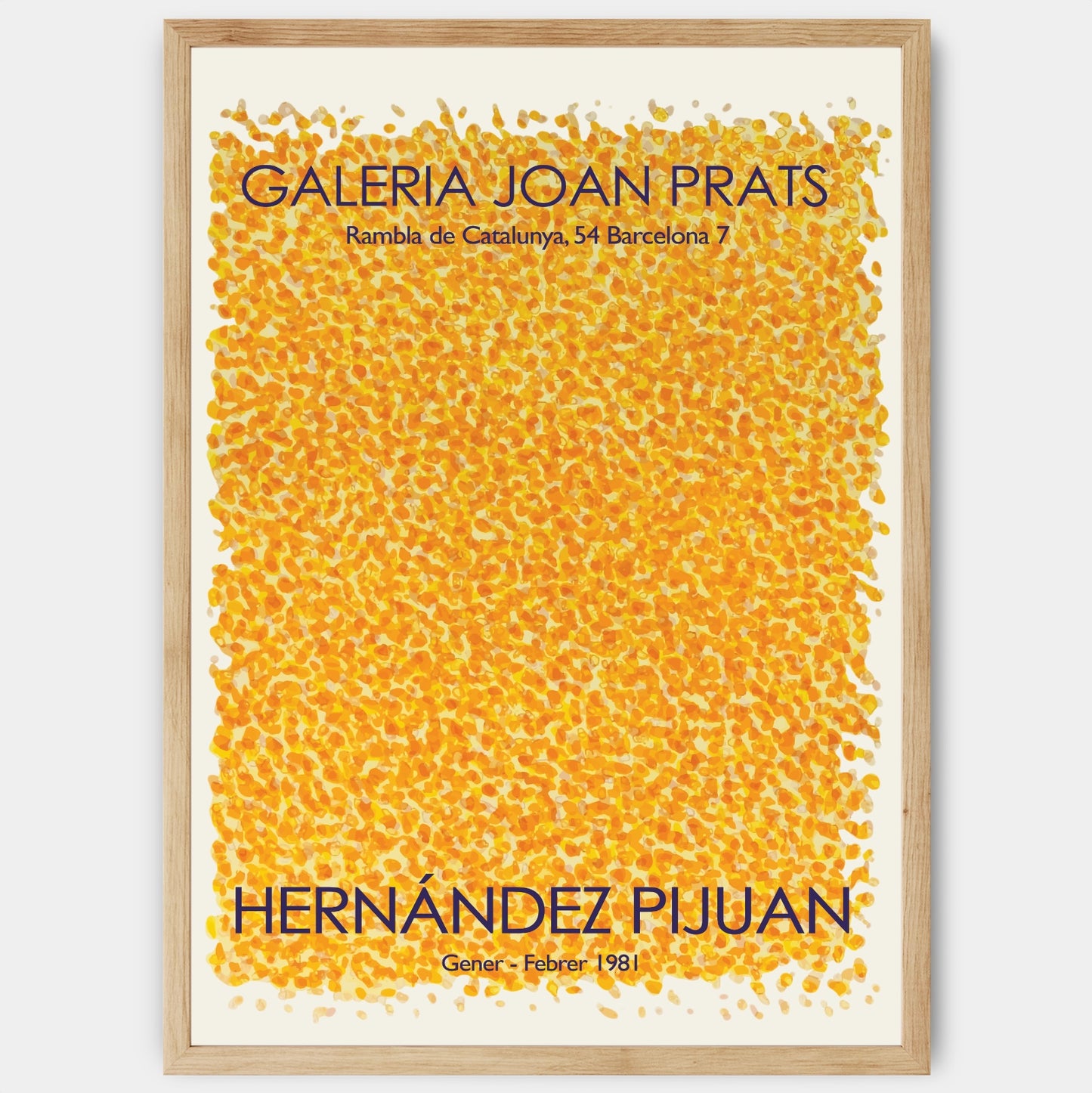 Yellow Dots Poster | Hernández Pijuan