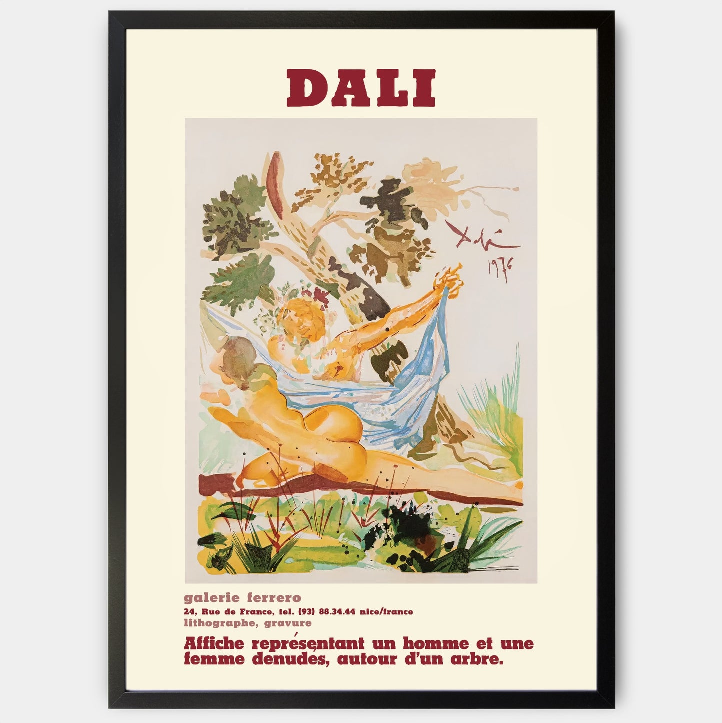 Faithless wife of Menelaus poster | Salvador Dali