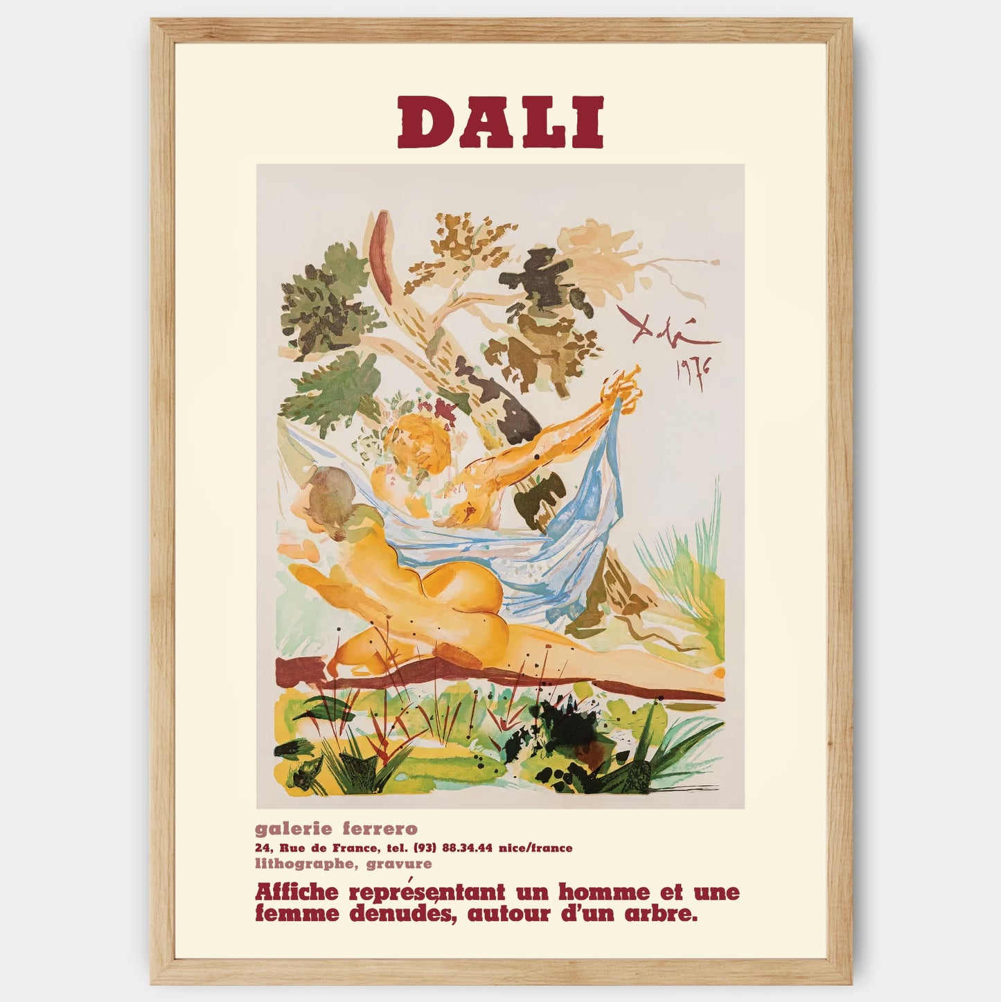 Faithless wife of Menelaus poster | Salvador Dali