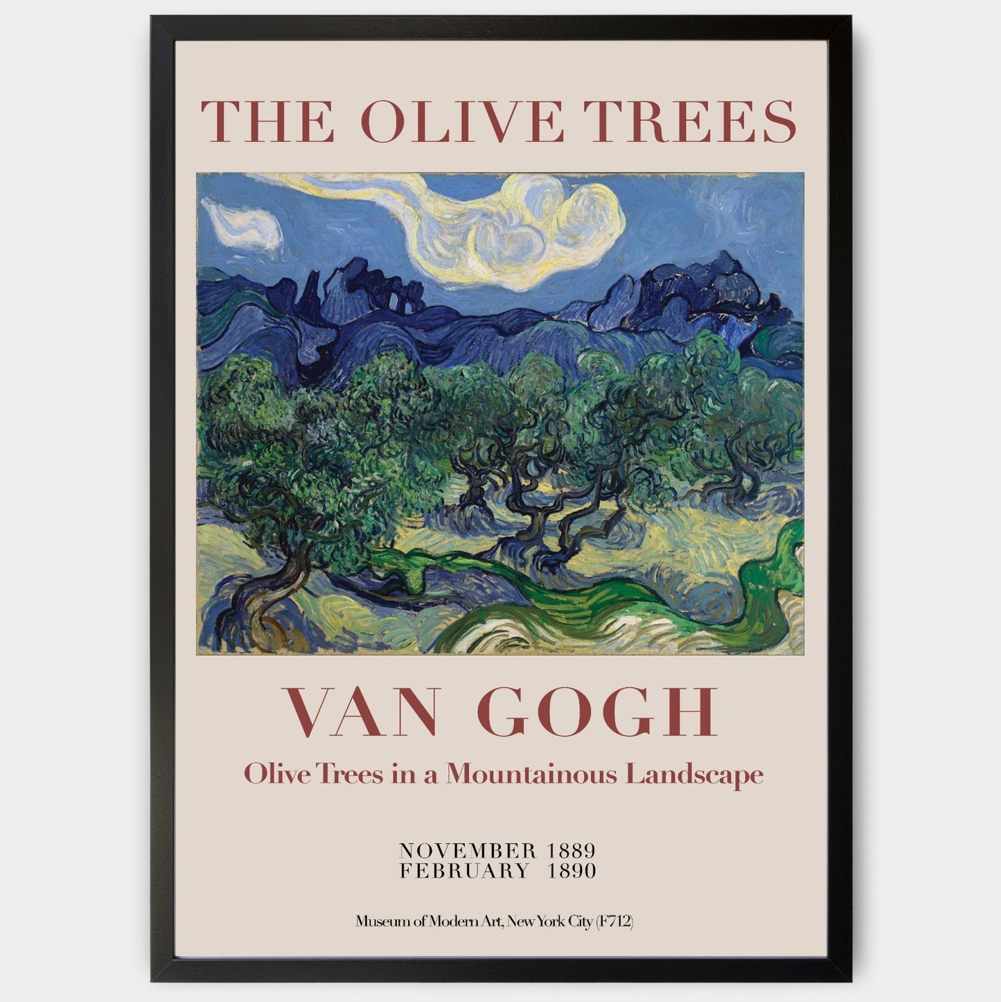 The Olive Trees Poster | Vincent Van Gogh