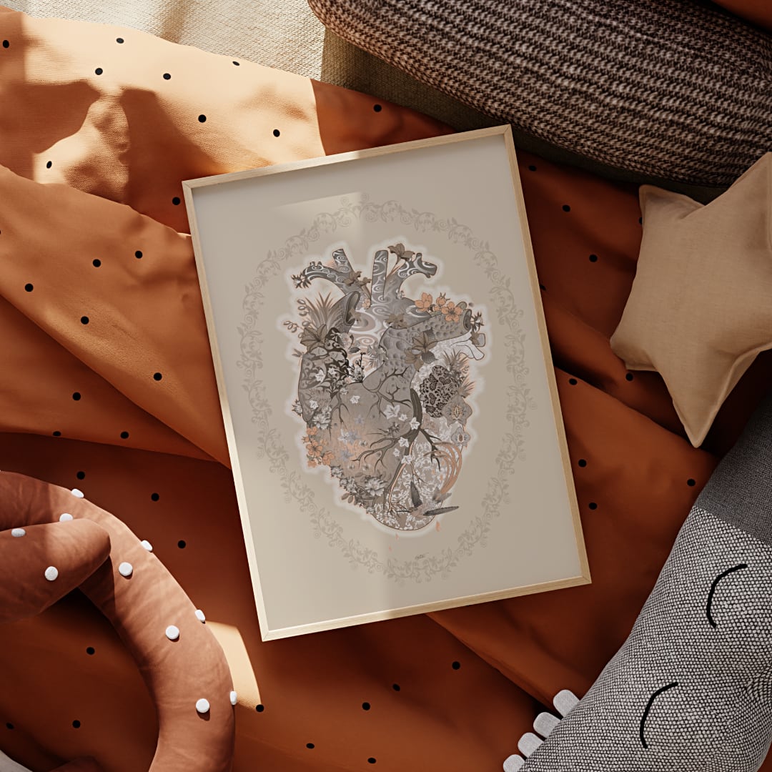 Art print "Heart of love"