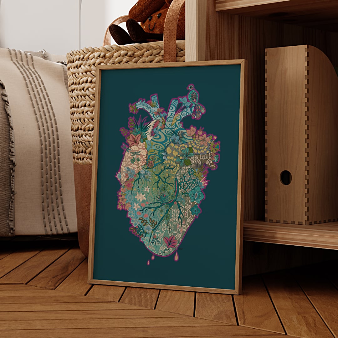 Art print "Heart of Courage"