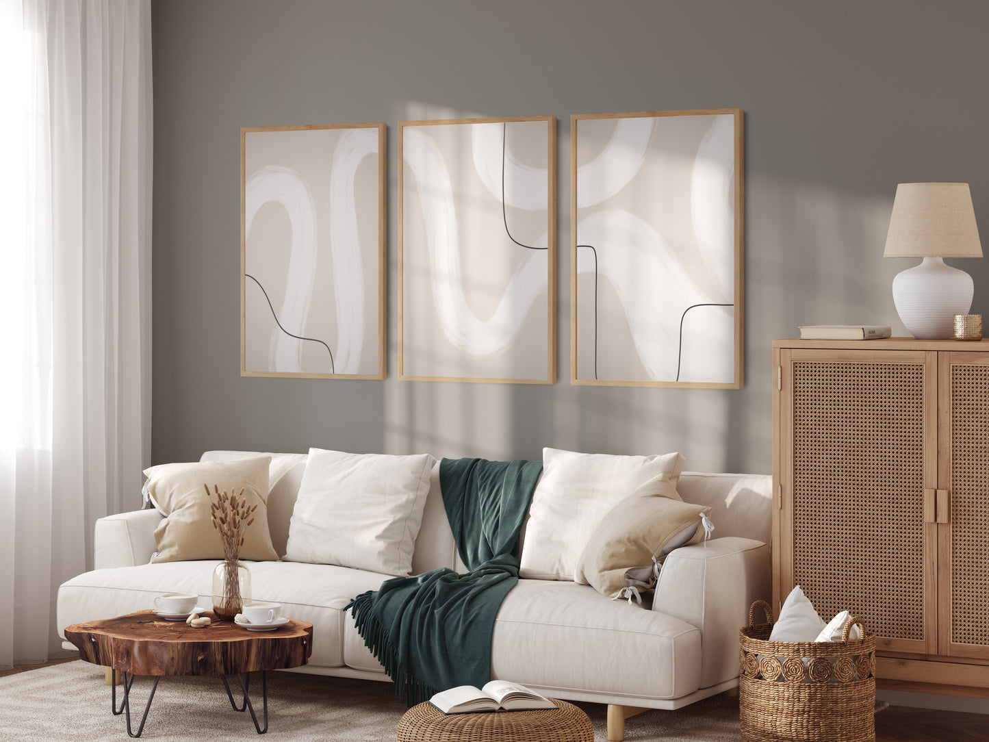 Boho poster "Brushstrokes" No. 3