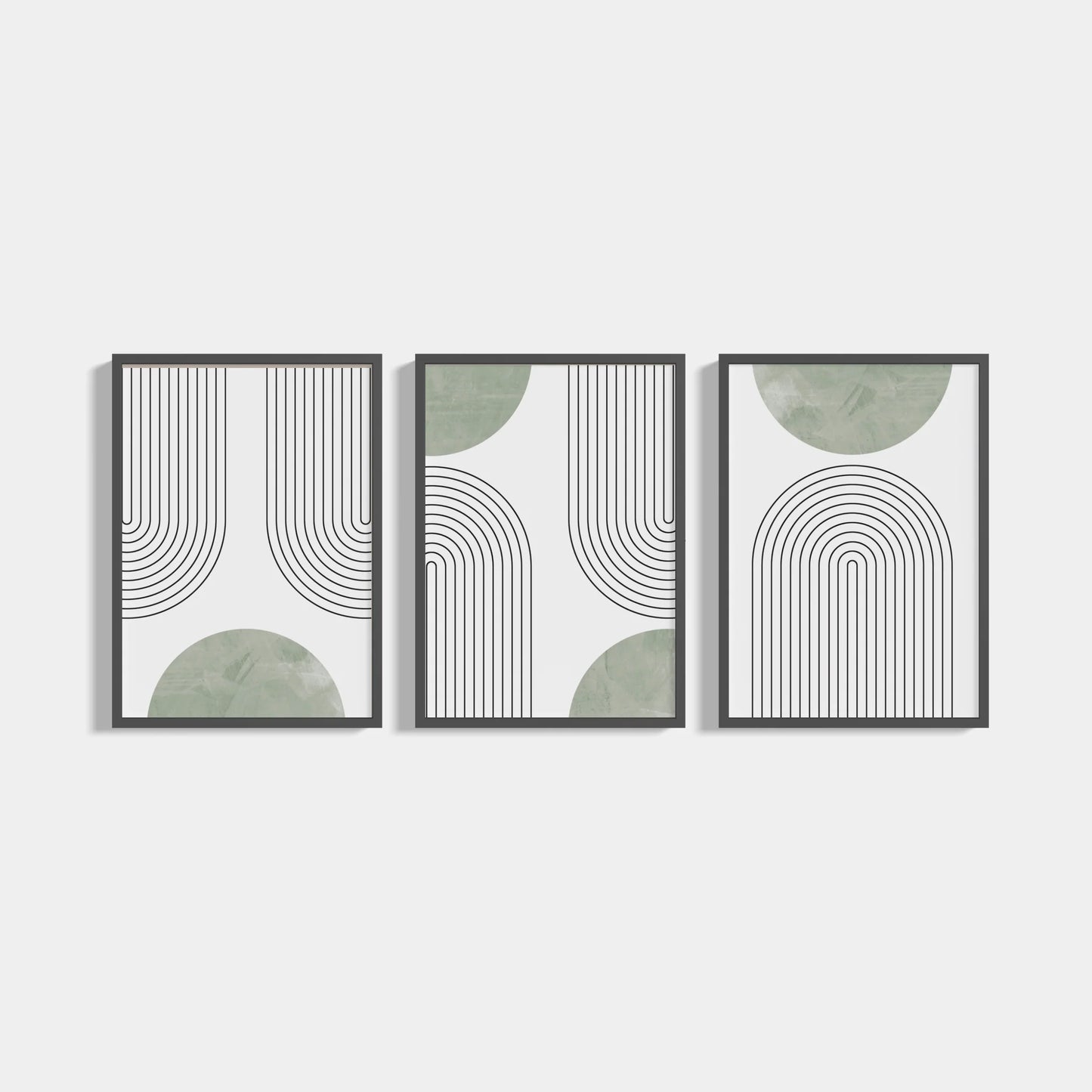 Boho Green 3-Poster Set