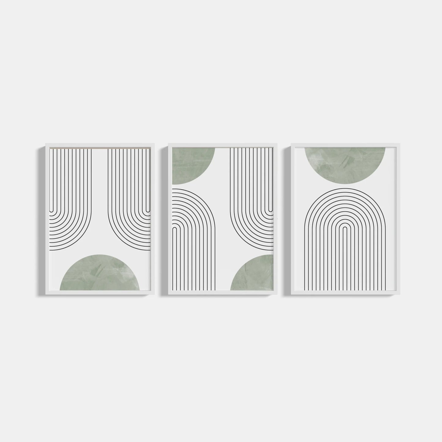 Boho Green 3-Poster Set