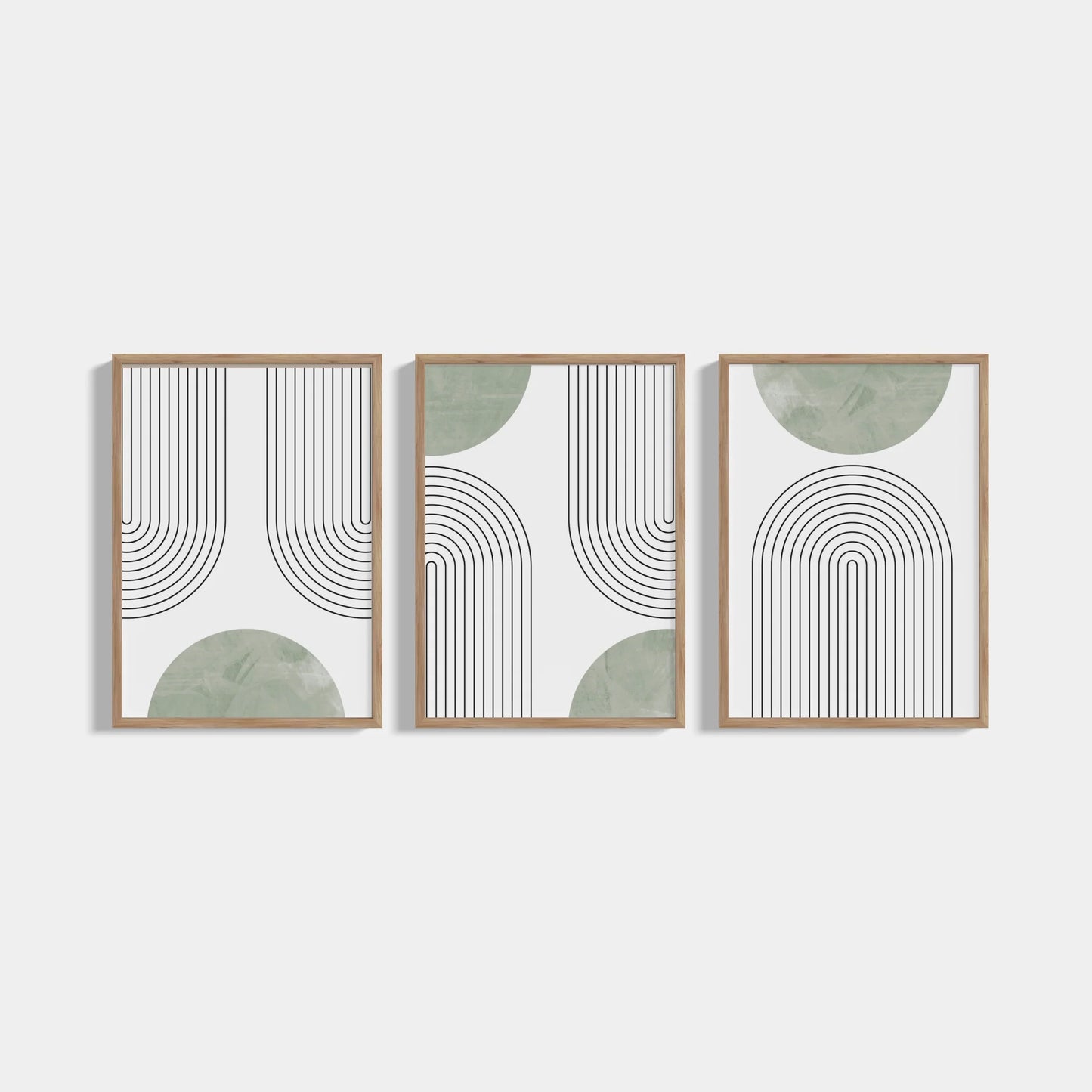 Boho Green 3-Poster Set