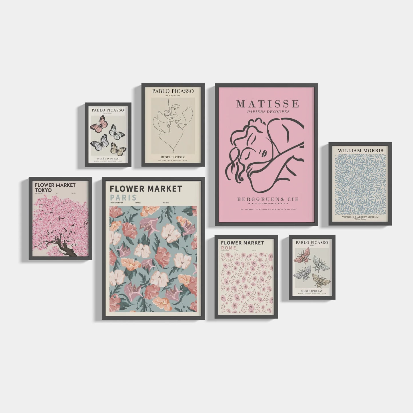 Set of 8 LeMini posters
