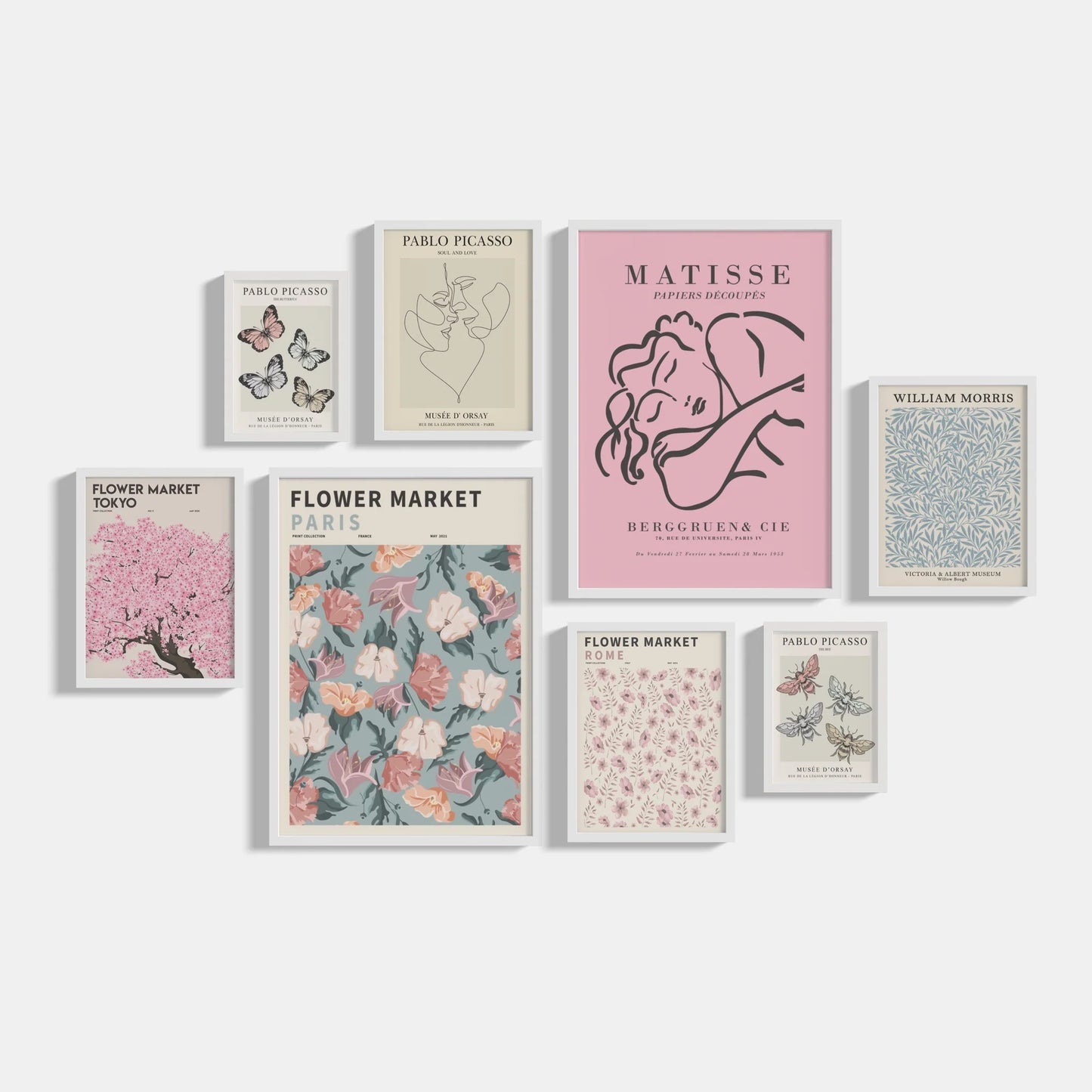 Set of 8 LeMini posters