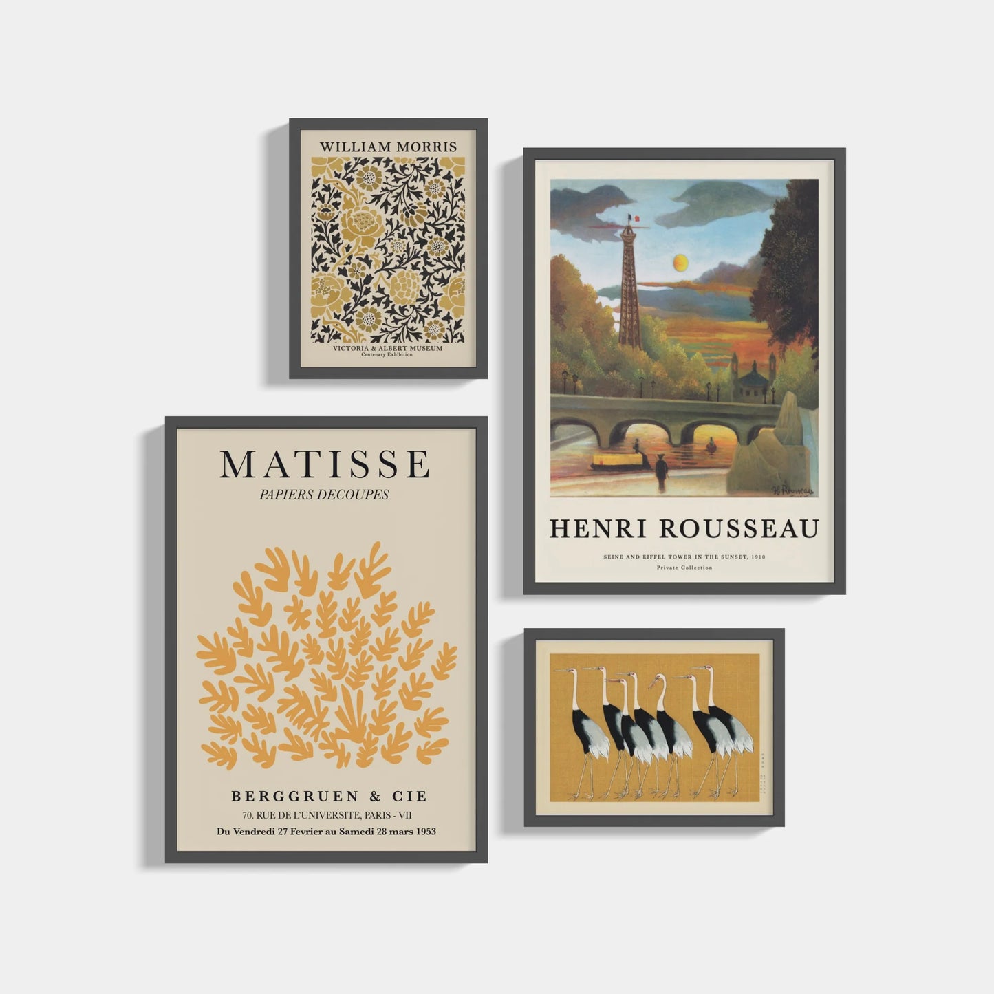 Set of 4 posters Paris