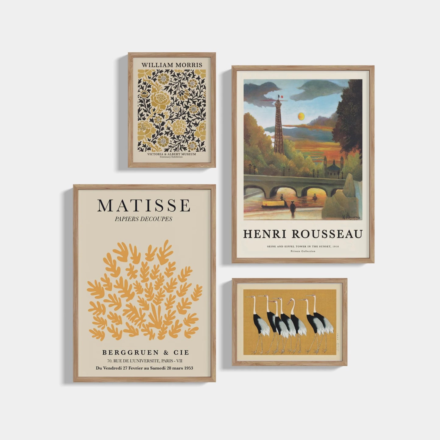 Set of 4 posters Paris