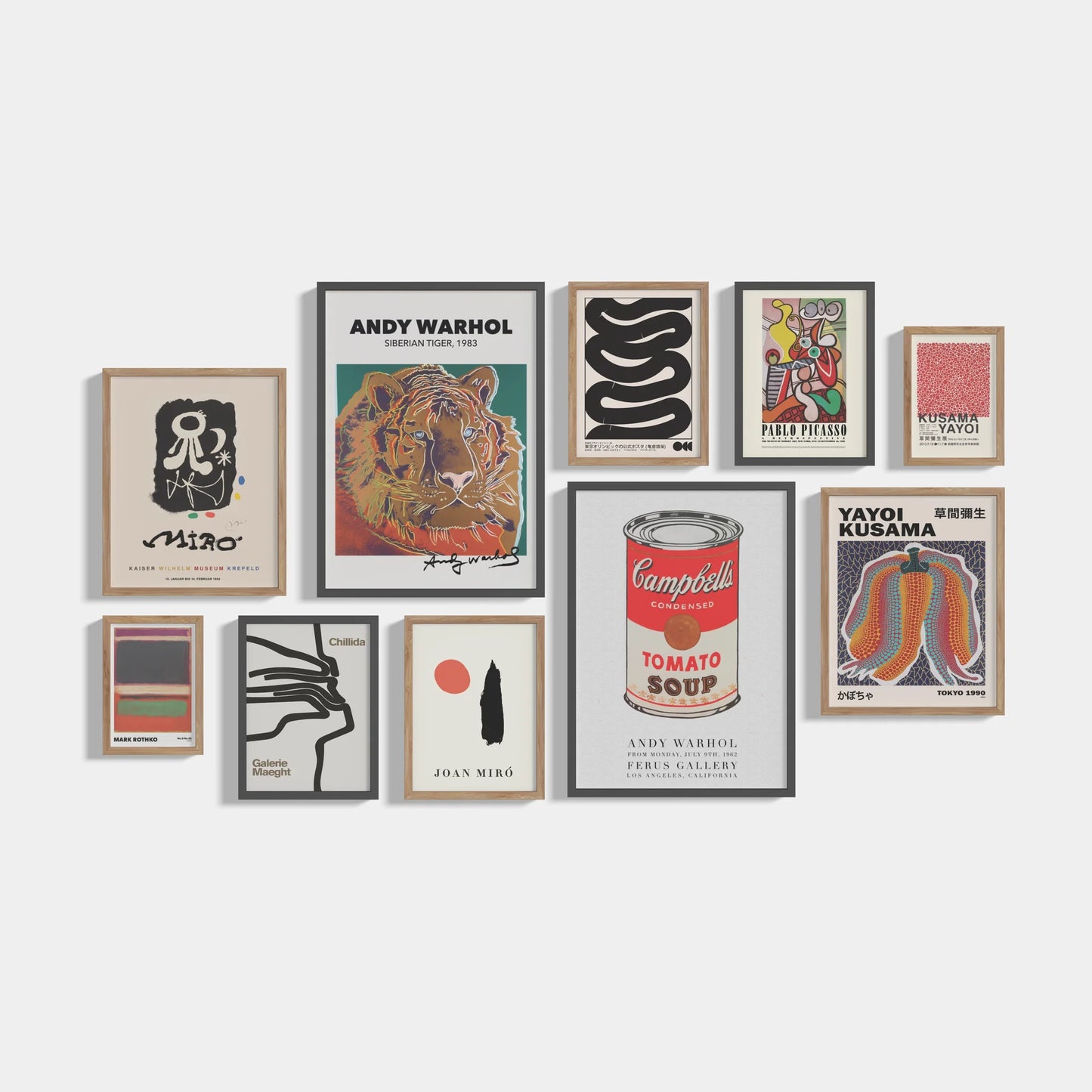 Set of 10 Tiger posters