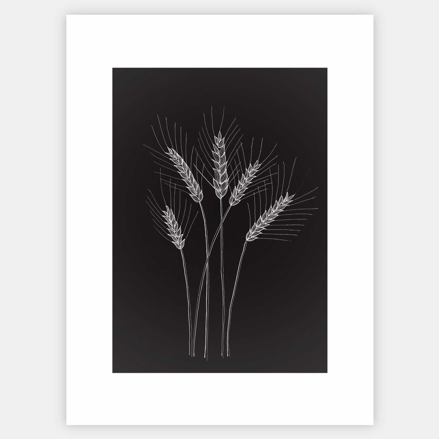 Poster Ripe ears of corn - painting