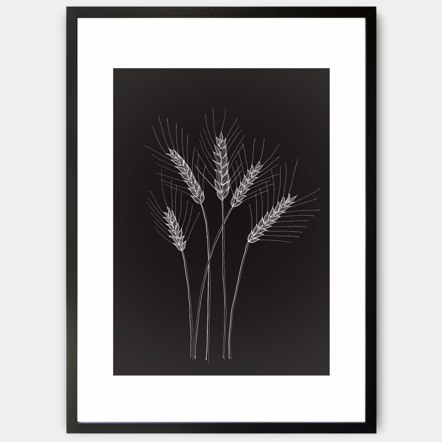 Poster Ripe ears of corn - painting