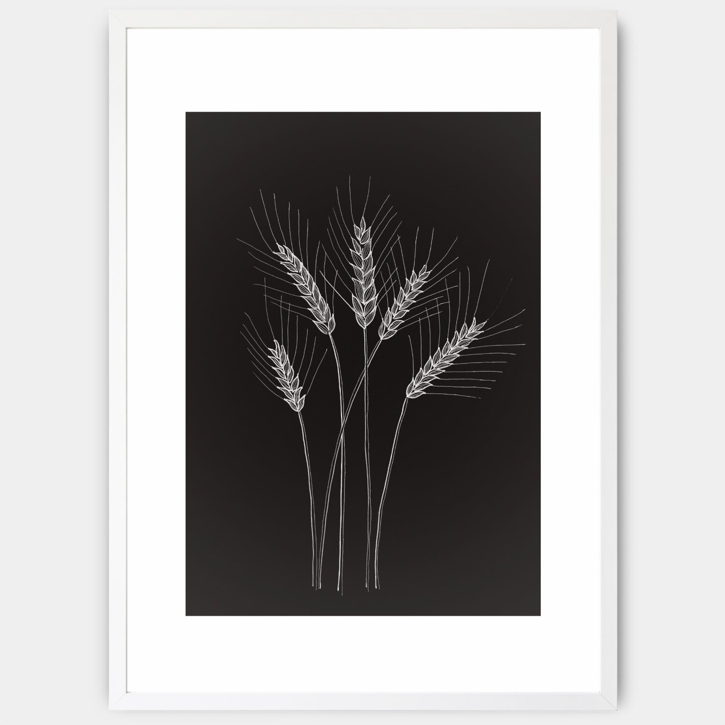 Poster Ripe ears of corn - painting