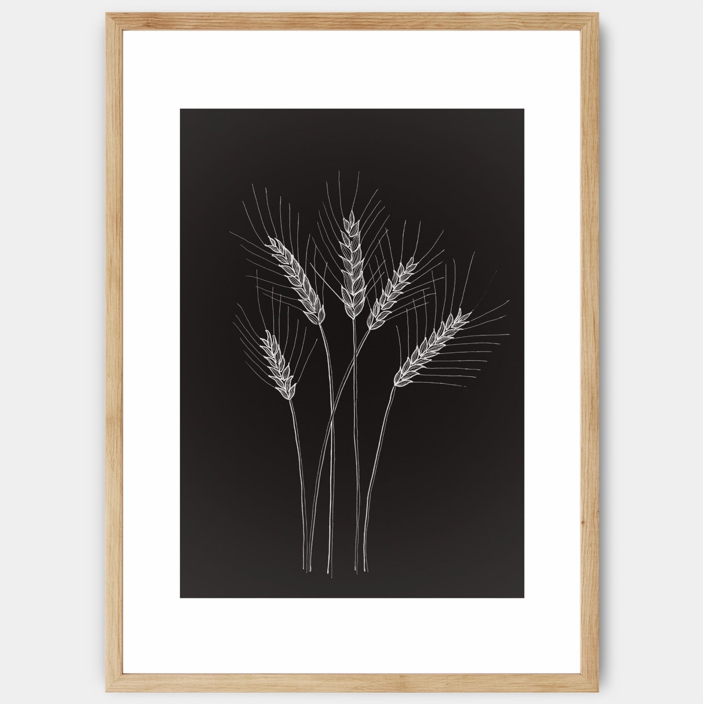 Poster Ripe ears of corn - painting