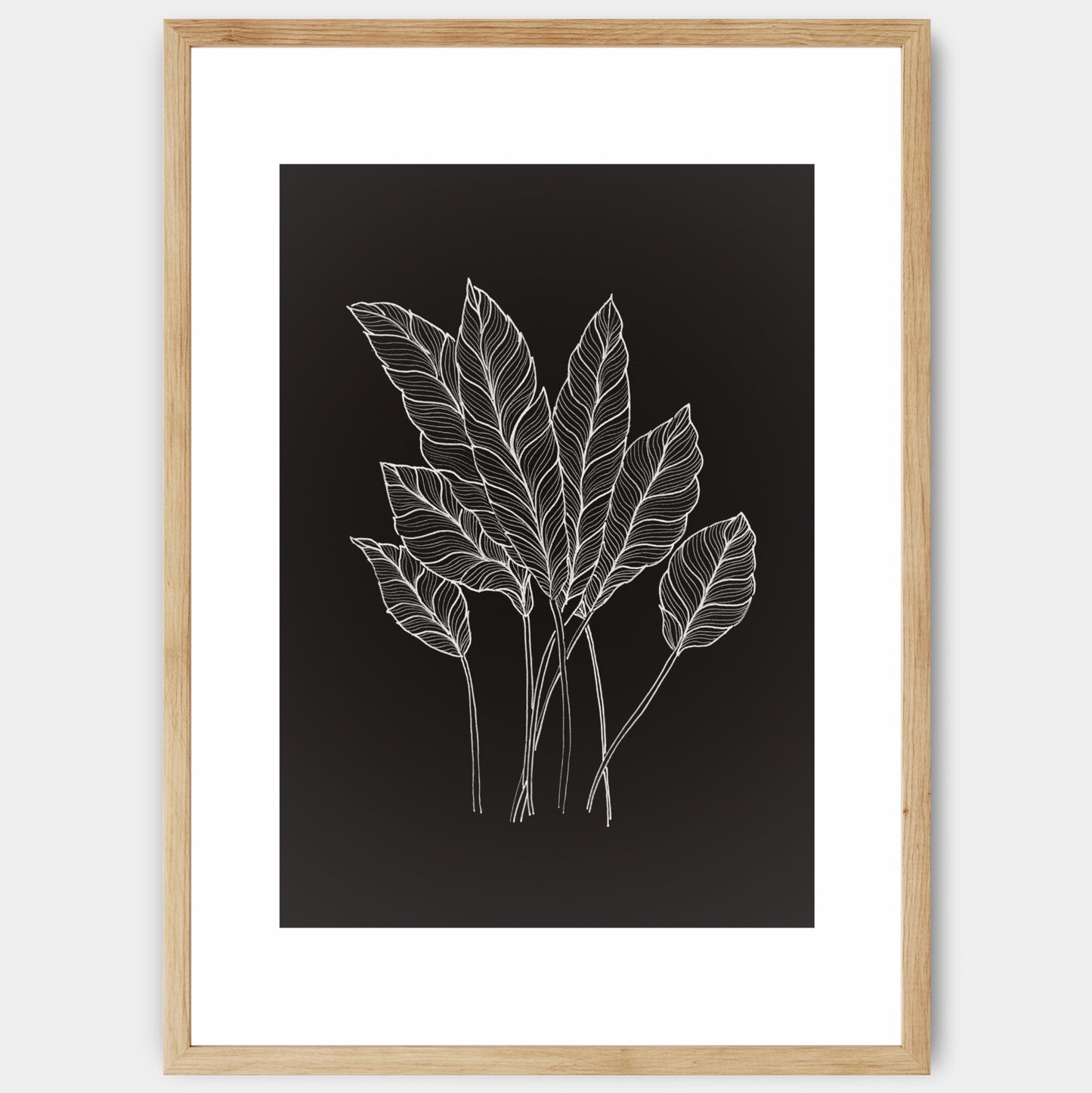 Black Leaves Poster - painting