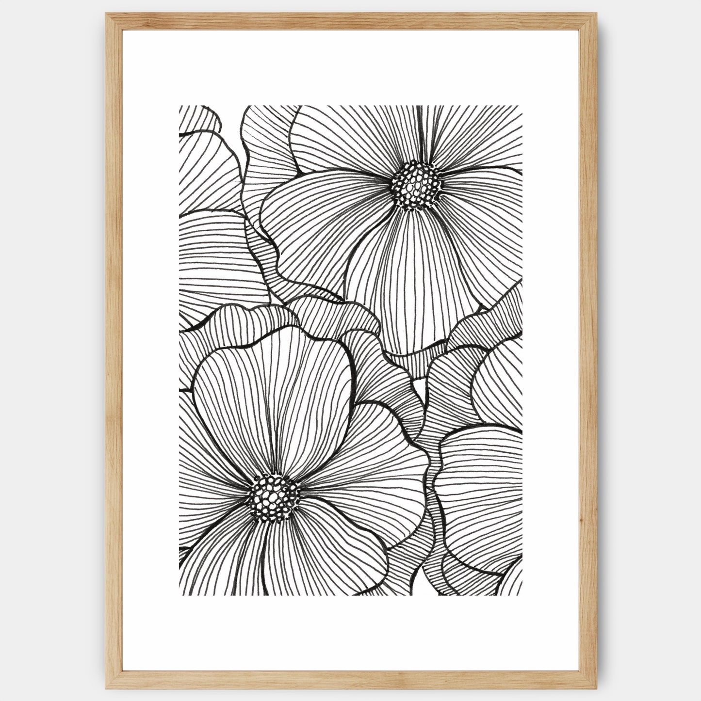 Flowers in White poster