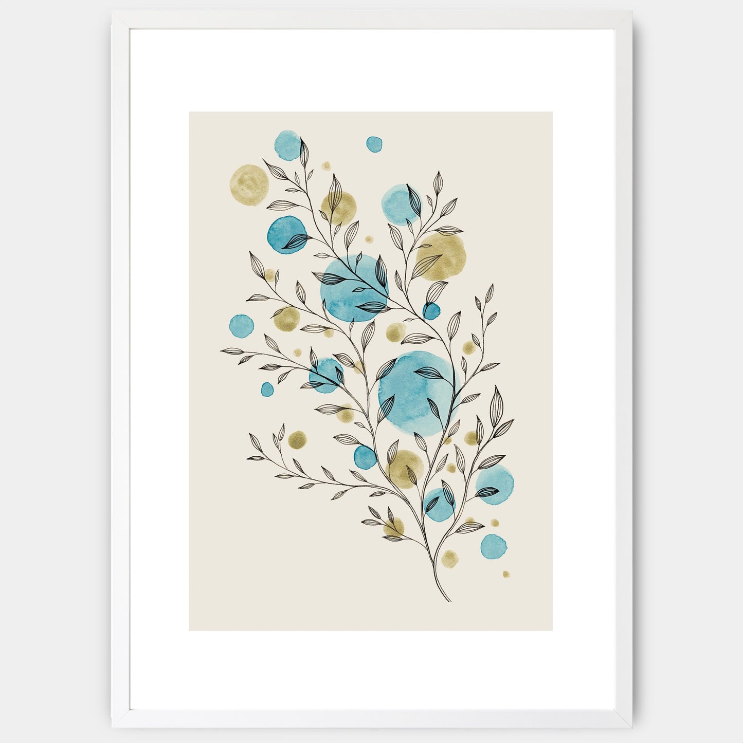 Twig in Blue Poster