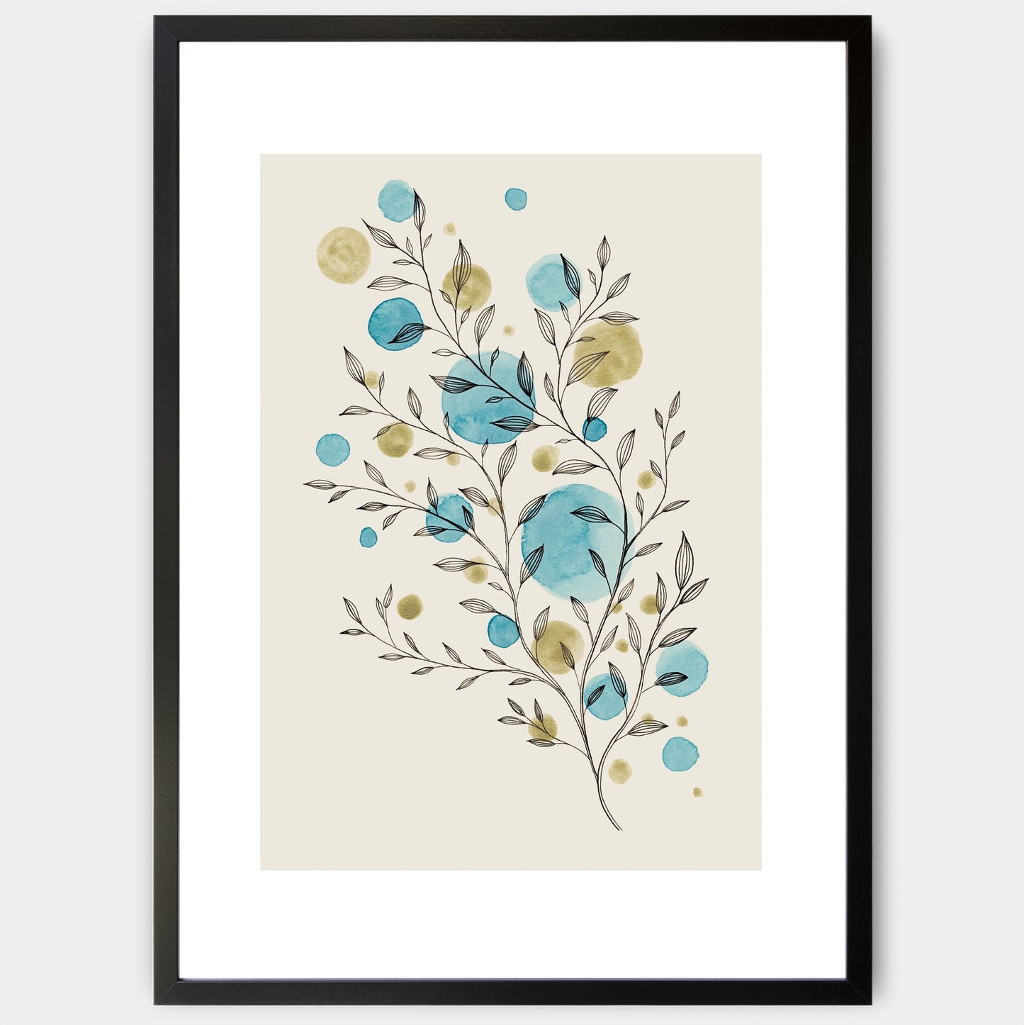 Twig in Blue Poster