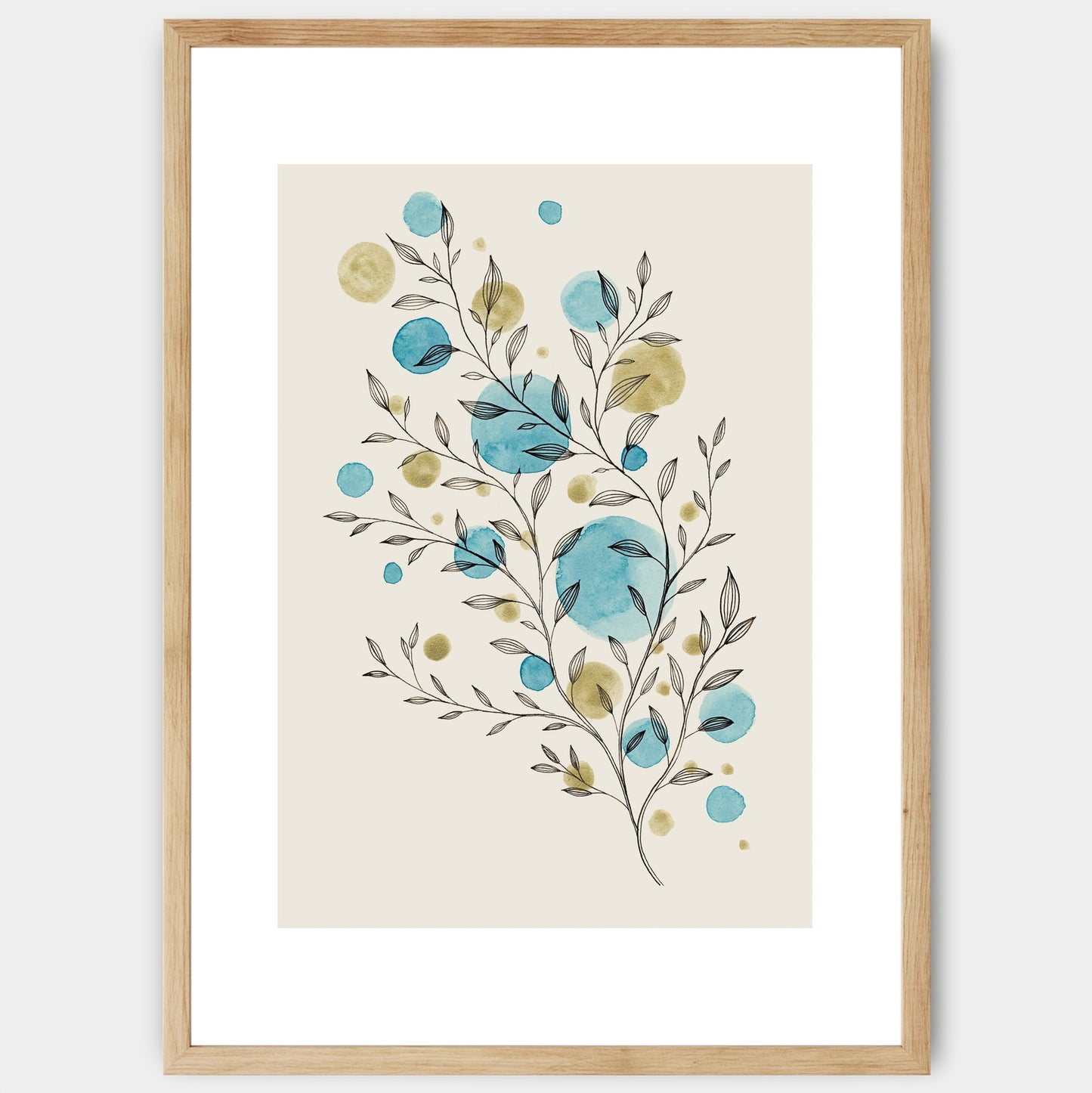 Twig in Blue Poster