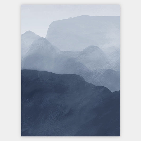 Abstract Poster "Blue Mountains" No. 1