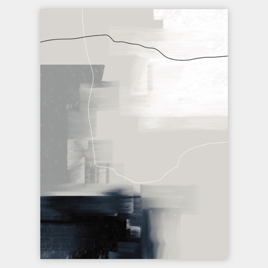 Abstract Poster "Navy" No. 1
