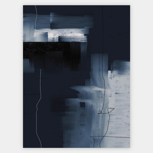 Abstract Poster "Navy" No. 3