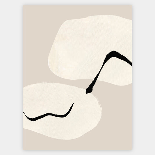 Abstract Poster "Beige Sky" No. 1