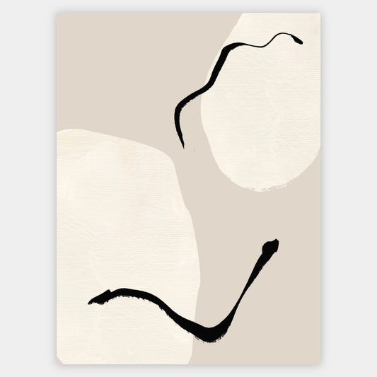Abstract Poster "Beige Sky" No. 2