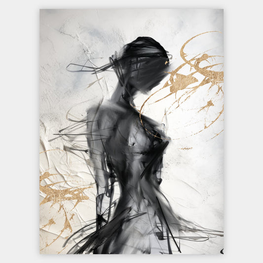 Abstract poster Golden aura