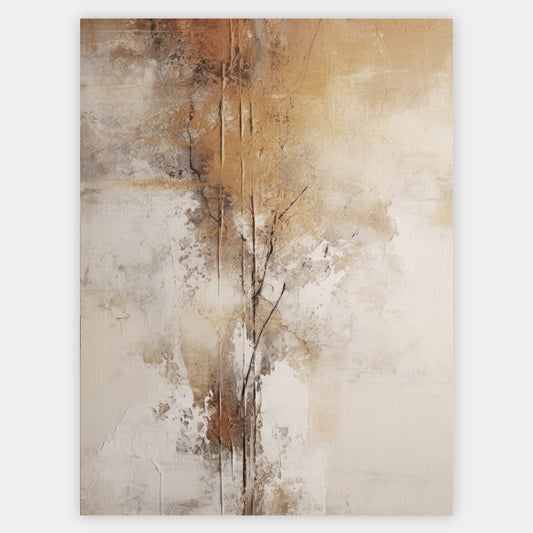 Abstract poster Golden touch of nature