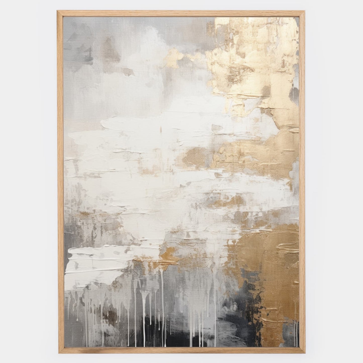 Abstract poster Golden Rhapsody No. 1