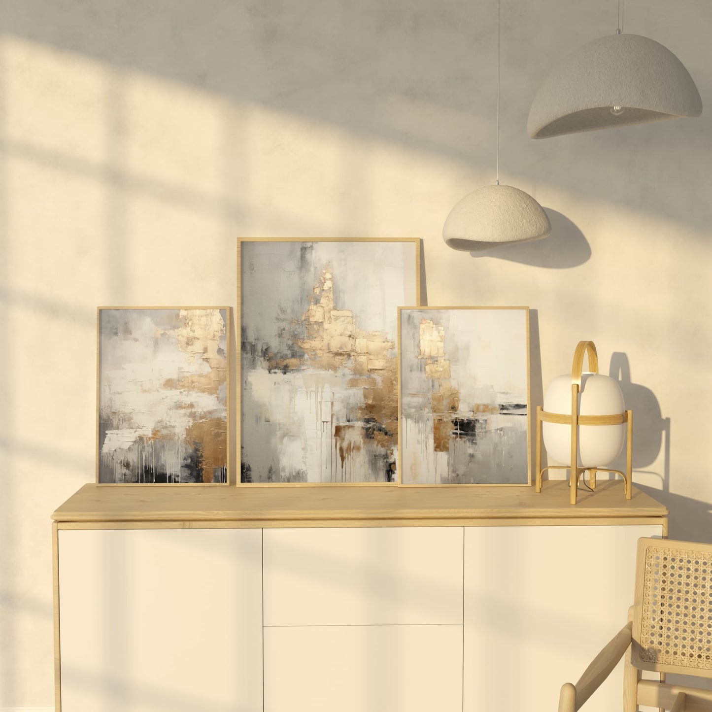 Abstract poster Golden Rhapsody No. 1