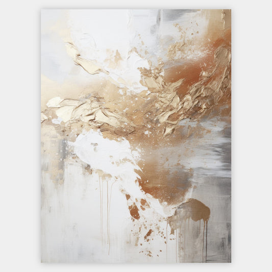 Abstract poster Golden Shades No. 1