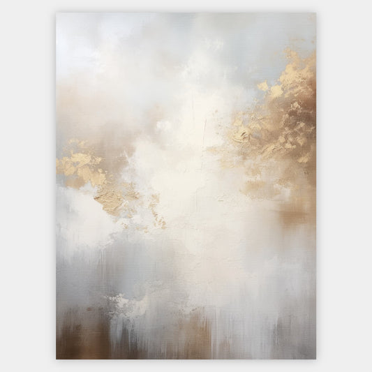 Abstract poster Golden Shades No. 2