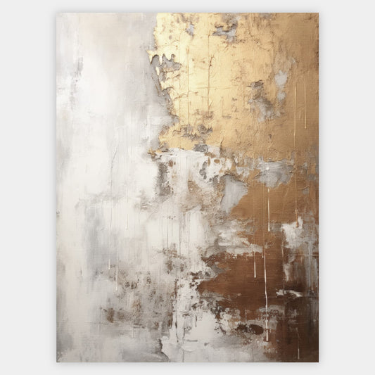 Abstract poster Golden Shades No. 3