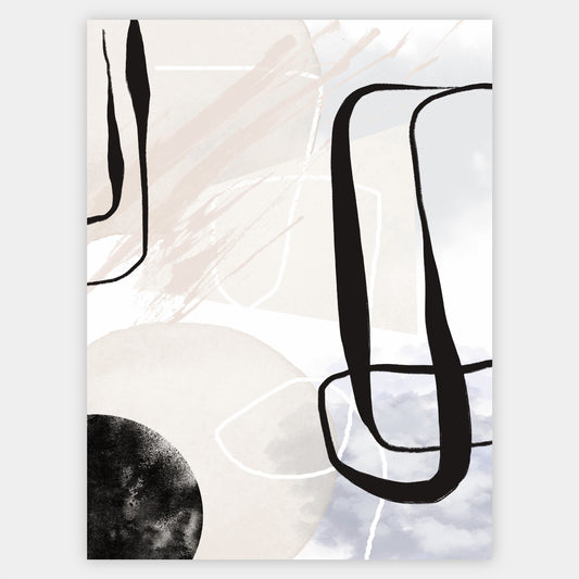 Abstract Poster "Black Spray" No. 3